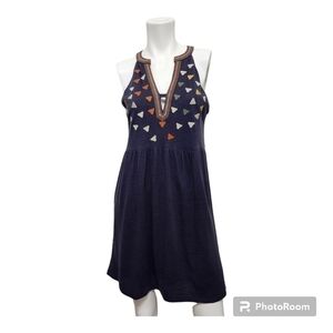 THML Boho Coastal Cowgirl Blue Dress Size M